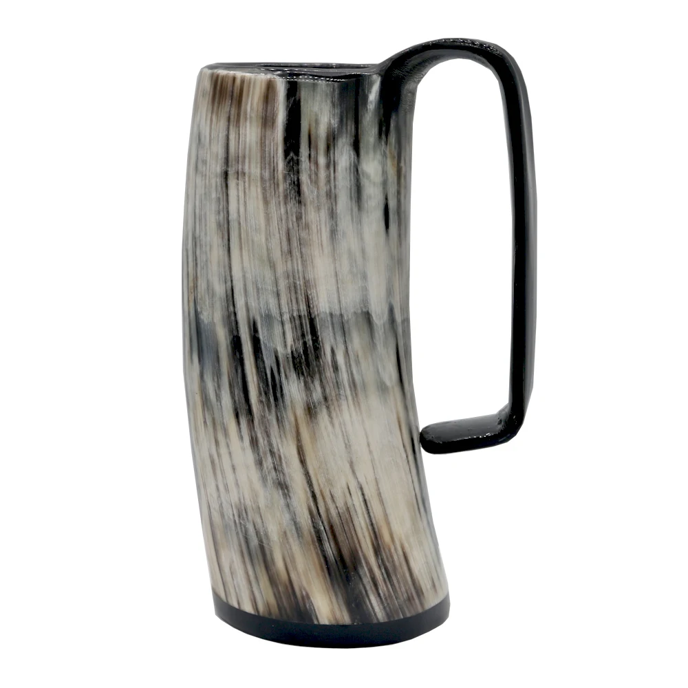 Handmade Ox Buffalo Horn Mug Viking Drinking Mugs Beer Drinking Horn