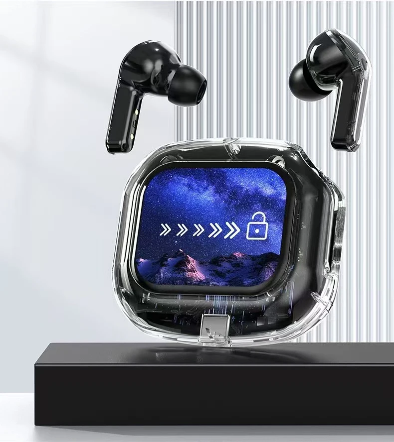 AI translation earbuds with touchscreen and real-time language translation