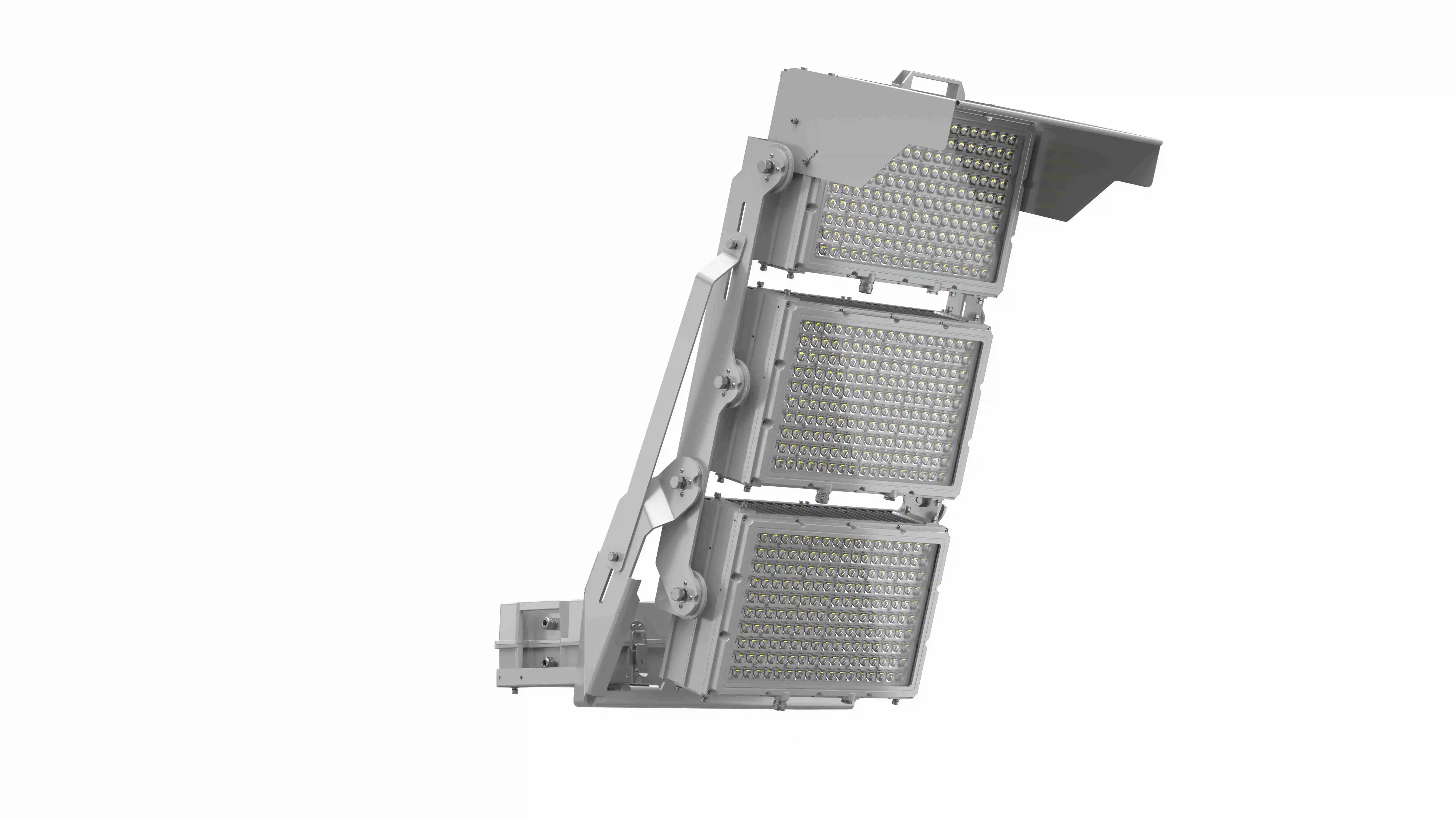 *경기장 LED 조명 1800w 1500w 고휘도 실외 투광등 IP66 IK08 170lm/w 저눈부심 조명 (항만, 공항용)