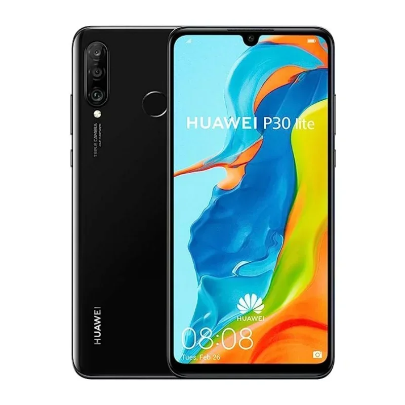 Huawei-P30 Lite,Smartphone Android,6.15 inch,Unlocked,6+128GB ROM,Cellphones,Google Play,Dual SIM,Mobile phones Global Version 4