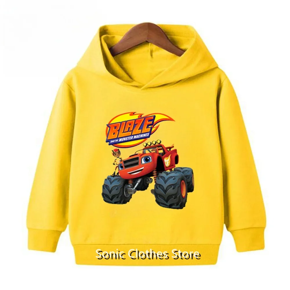 Blaze and The Monster Machines 아동복, 어린이 Impostor Blaze 게임 애니메이션 티셔츠, 소년 소녀 탑 맨투맨 후디, 2-13T