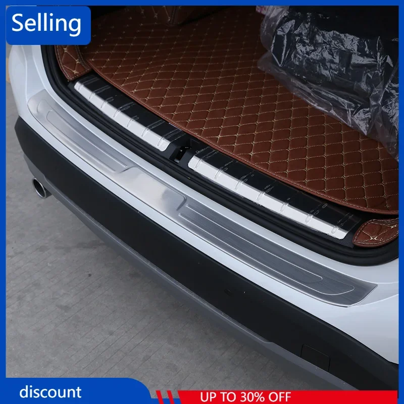 

Car Stainless Steel Trunk Rearguards Rear Bumper Outer Sill Plate Protector Guard Cover Trim Accessories For BMW X1 F48 2016-17