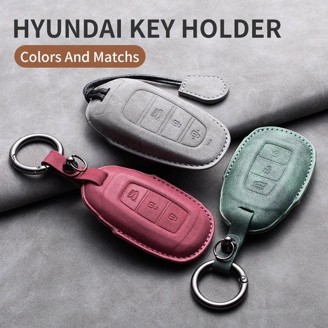 Porte-clés acier inoxydable rond HYUNDAI