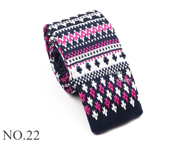 Neuheit Chic Gestrickte Krawatten Für Männer Frauen Rot Grün Grau Gewebte Krawatte Plaid Geometrische Muster Dünne Schlanke Schmale Winter Krawatte – Detail 23