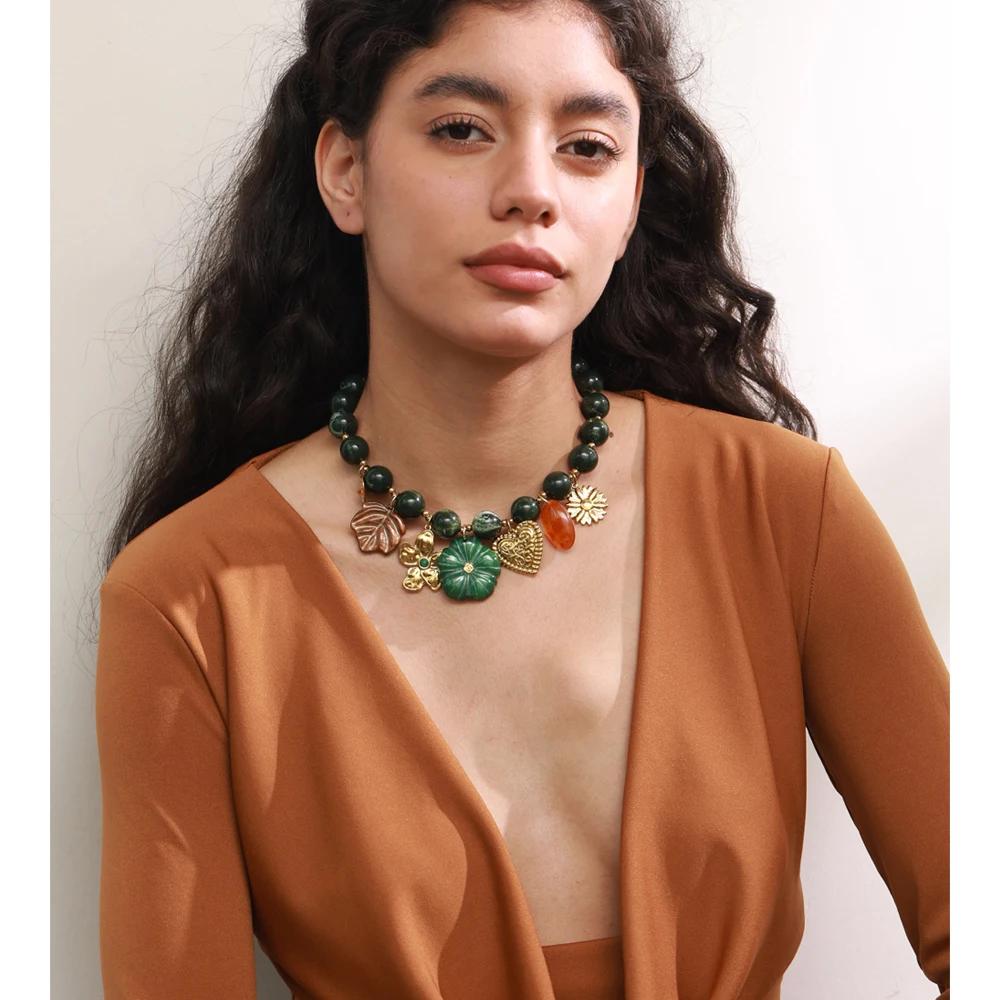 Yhpup Stainless Steel Handmade Jewelry Necklace