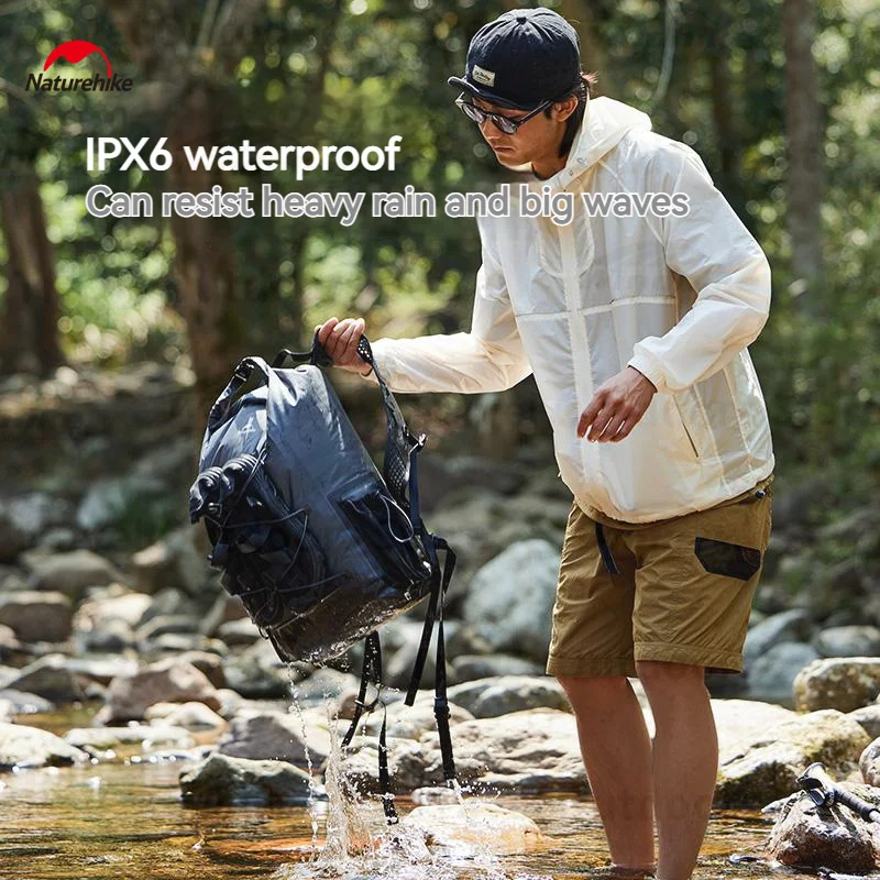 Naturehike Outdoor River Tracing Backpack 25L Waterproof Bag Fishing Ultralight Tactical Beach Swimming Backpack Camping Bags