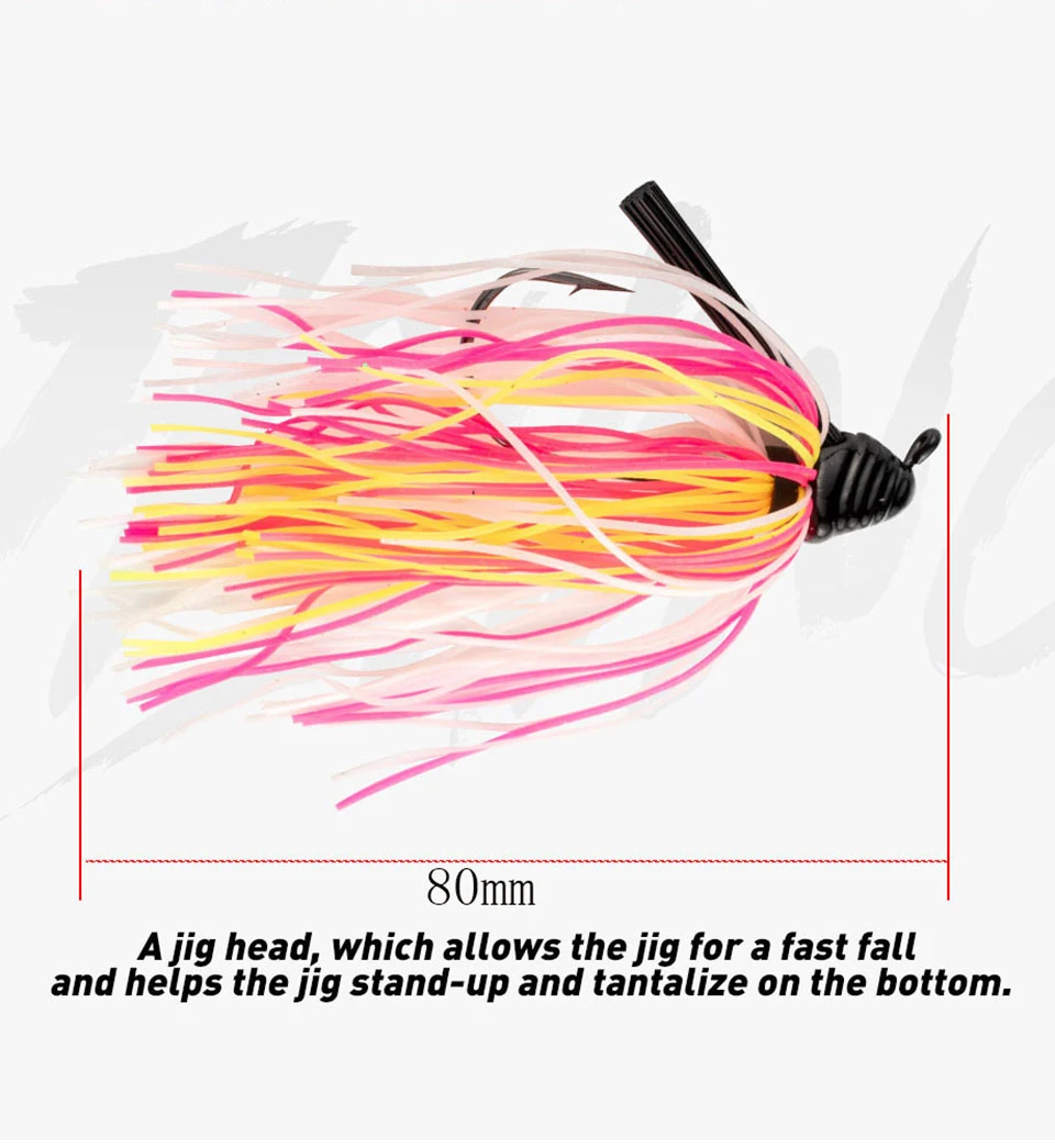 Description Picture 3 of item7g/10g/14g Jig Hook Bait Spinner Baits Weedless Chatterbait Fishing Lure Buzzbait Wobbler for Bass Pike Walleye Fish Swimbaits