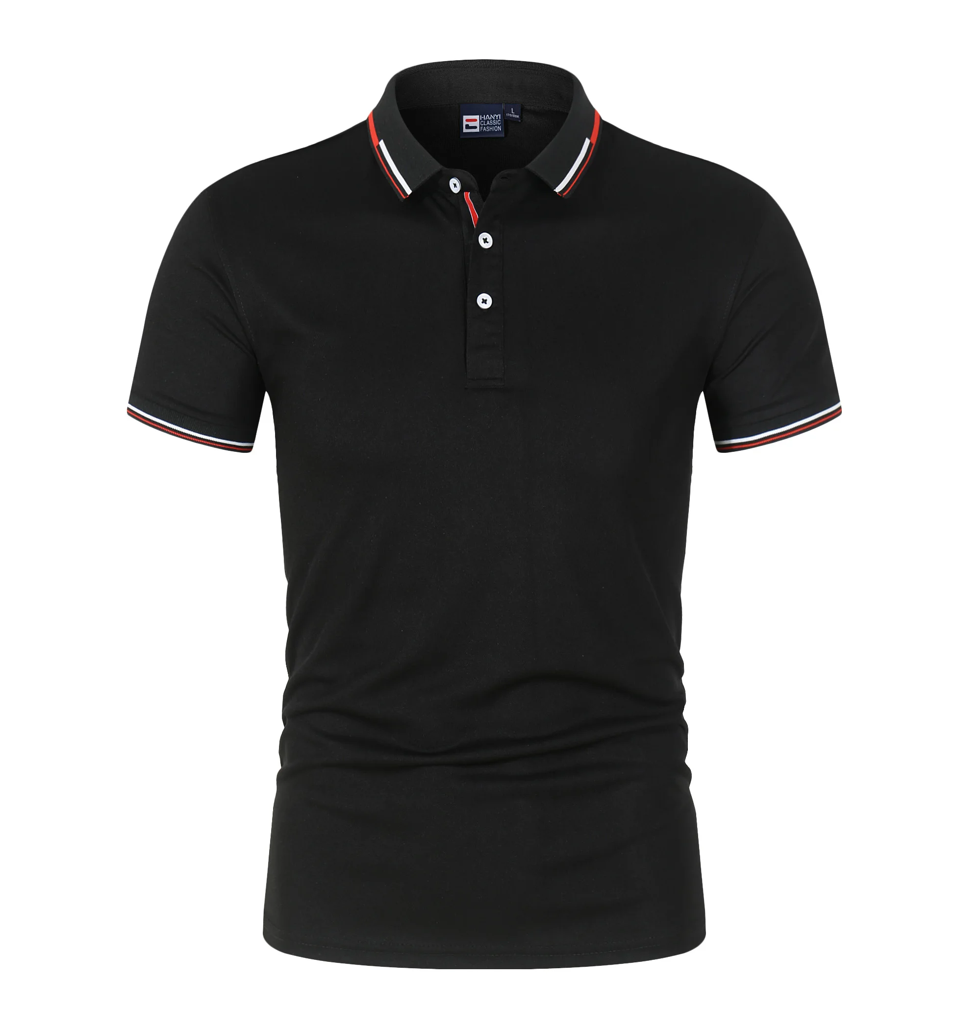 Description Picture 3 of item100% Cotton Polo Men Shirt Short Sleeve Polo Shirt Contrast Color Polo Summer Streetwear Casual Fashion Men tops