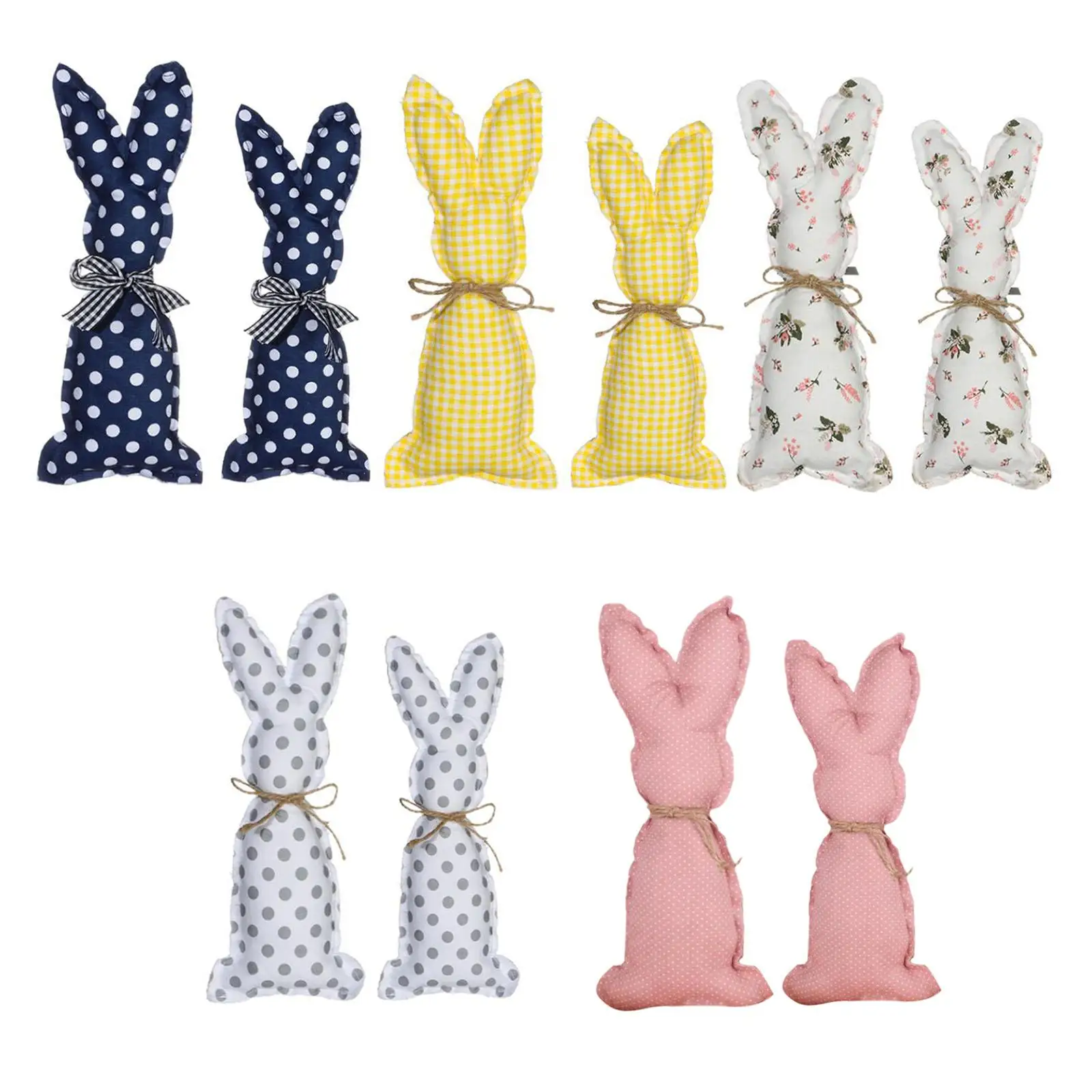 

Easter Rabbit Doll Bunny Ornaments Handmade Huggable Decor Accessories Holiday Supplies Stuffed Toys for Holiday Children Toys
