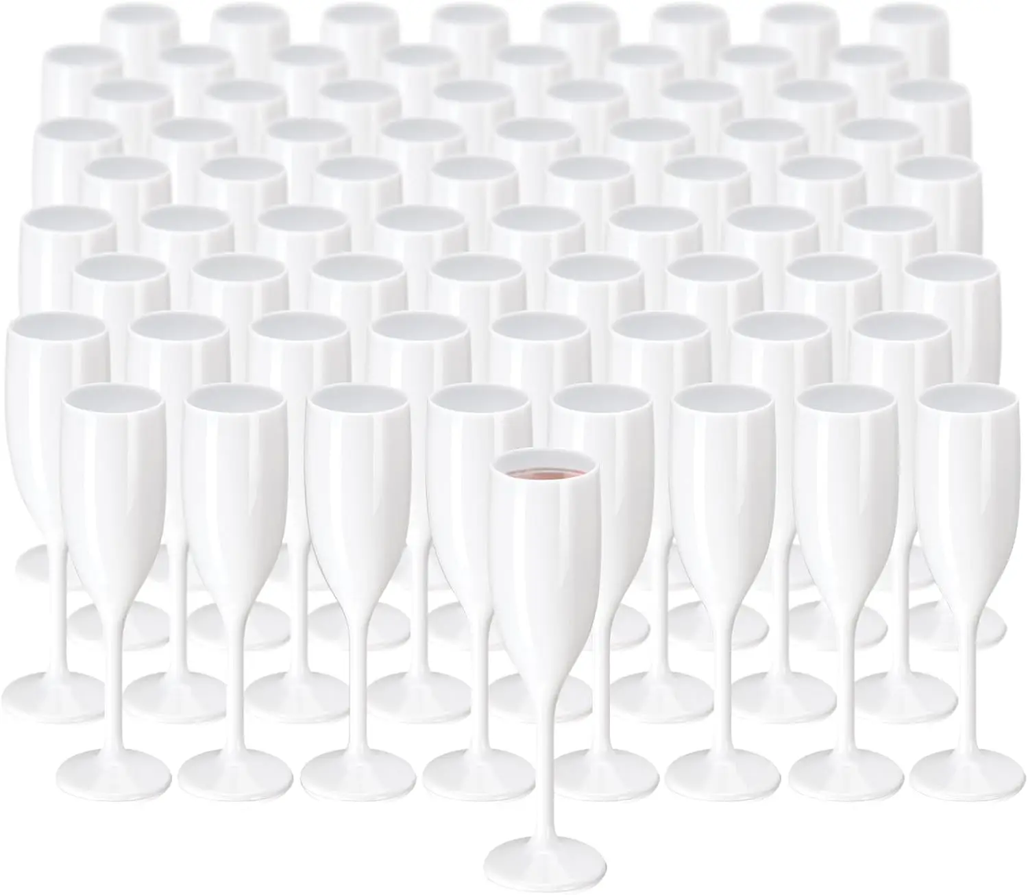 Champagne Flute Acrylic Champagne Glasses Wedding Toasting Flute Goblet Plastic Reusable Unbreakable Cups fo
