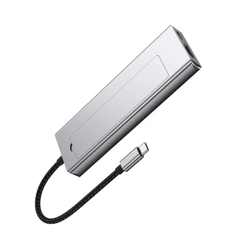 652F 휴대용 USB C 허브 및 NVMe SSD를 지원하는 M.2 인클로저 10Gbps USB 3.2 데이터 전송에는 HDTV 이더넷이 포함됩니다.
