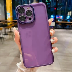 Transparent Silica Gel Phone Case for POCO X6 NEO 5G (Purple)