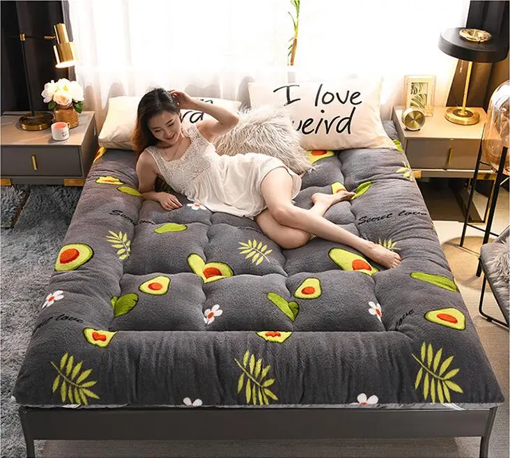 Thickened Lamb Fleece Mattress 10cm Soft Mattress Student Dormitory Tatami Soft Foreign Trade Thick