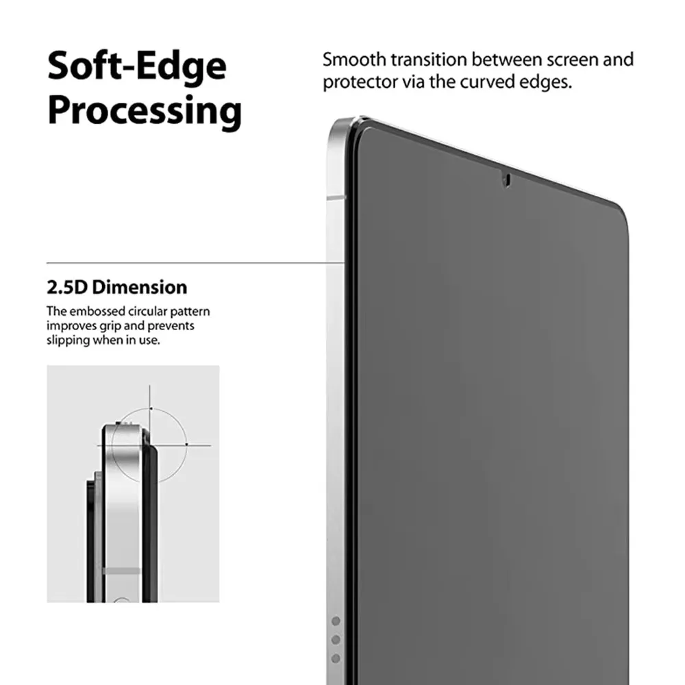 Premium 2-Piece Glass Protector for Tablets - Ultra-Durable 9H Screen and Lens Protection Film