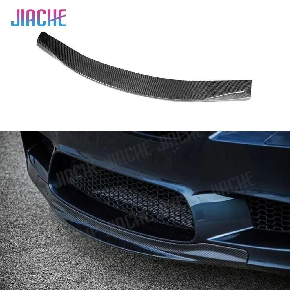 

Carbon Fiber Front Bumper Lip Chin Spoiler Splitters Apron Head Bumper Guard For BMW 5 Series F10 M5 2012-2016 Original Bumper