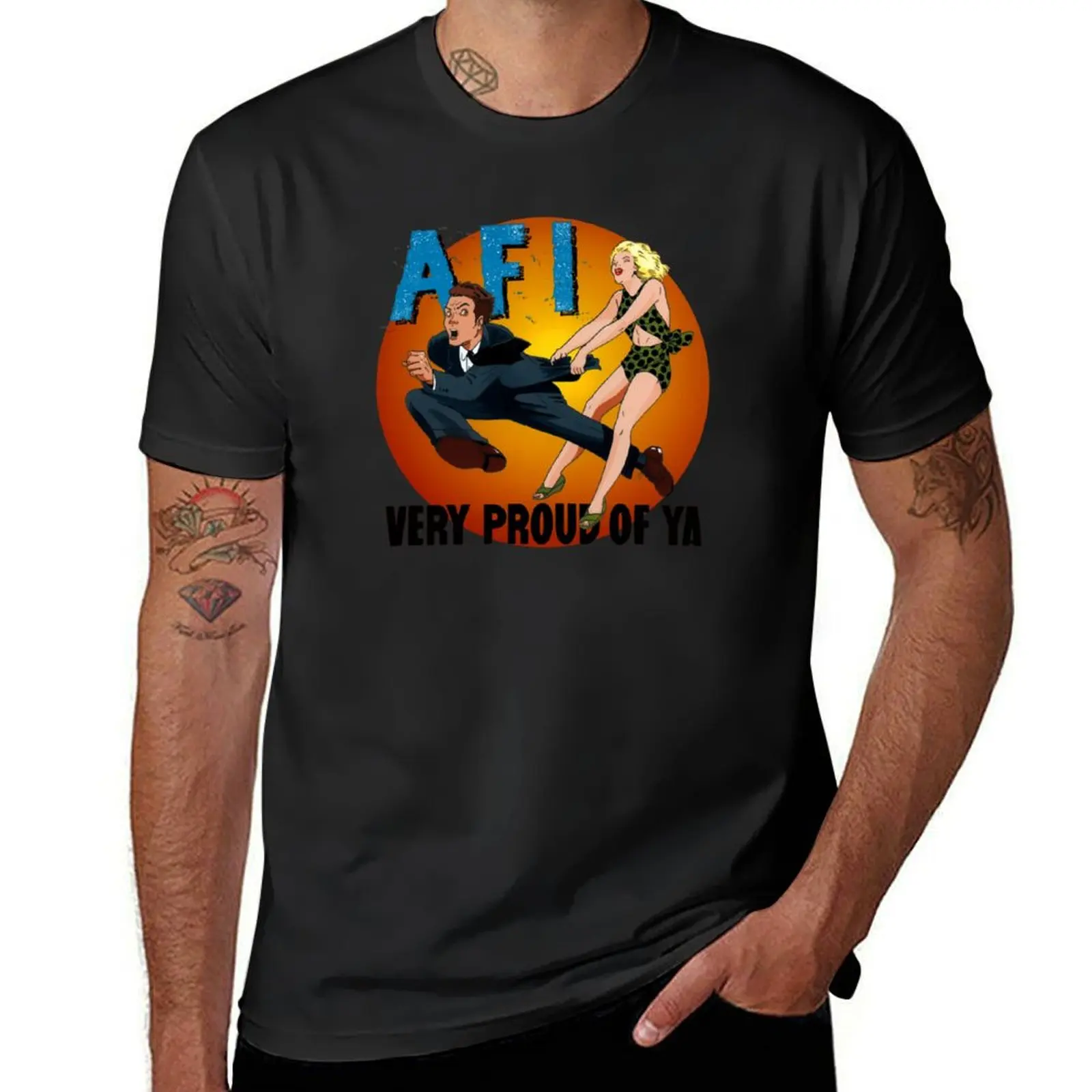 AFI BAND T-Shirt heavyweights vintage clothes summer top sweat shirts, men