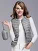 Slim Fit Lightweight Du down Vest Women's ort Sle Korean Version Inner Wear oulder Pad Autumn Winter Faion Commute