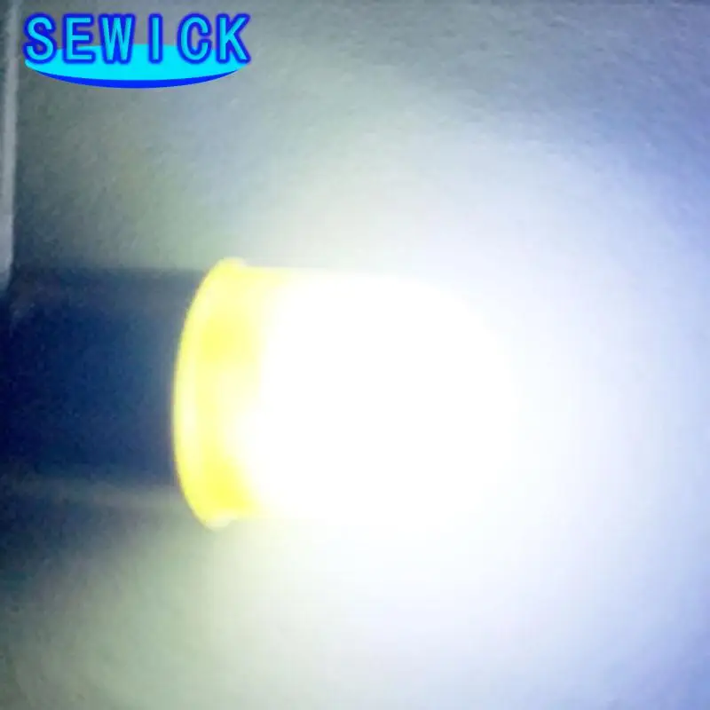 200Pcs BA9S T11 T4W T5 1895 233 슈퍼 밝은 라운드 3D COB LED 흰색 자동차 번호판 빛 자동 인테리어 도어 램프 마커 전구