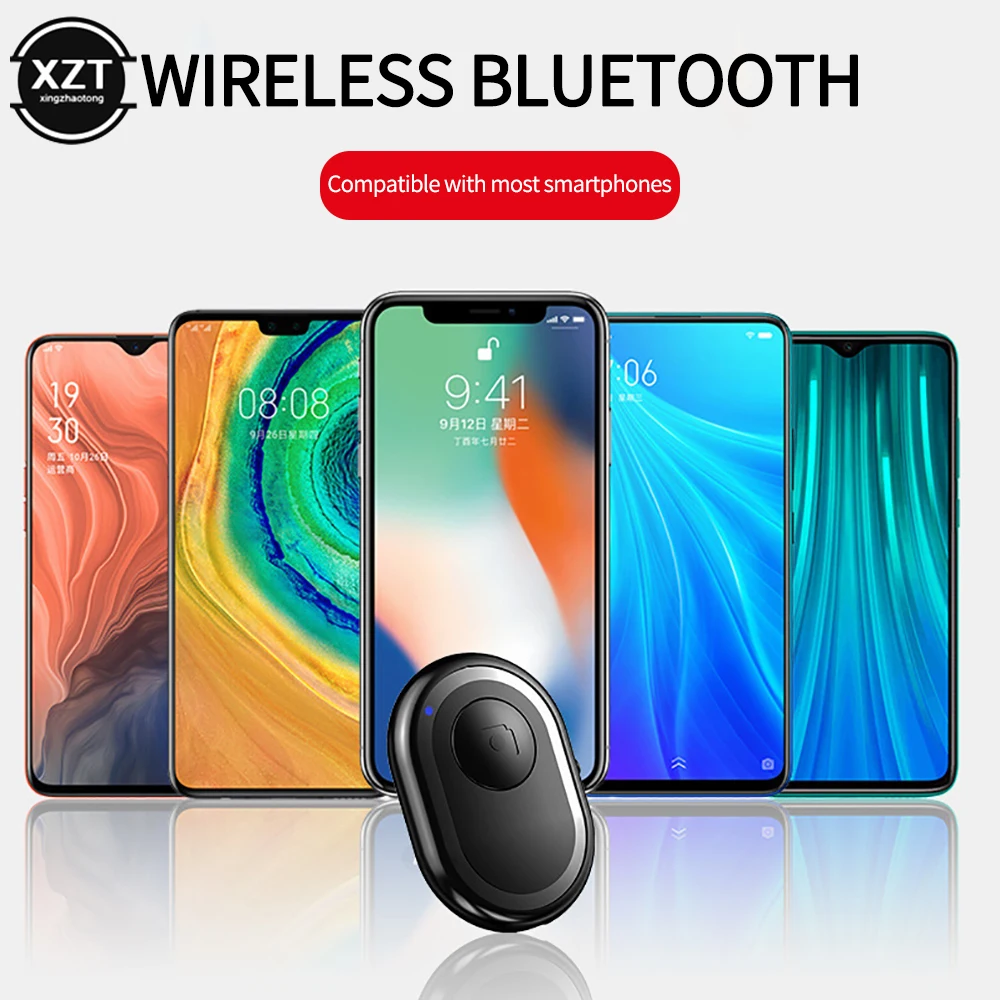 Mini Bluetooth-compatible Remote Control Button Wireless Controller Self-timer Trigger Release Selfie For Smartphones Camera camera remote shutter button camera remote shutter release