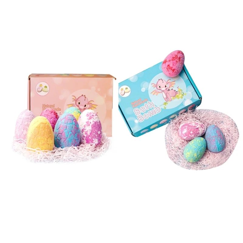 

6Pcs/Set Shower Bombs Dinosaur Gently Clean Bubble Soap Home Children Refreshing C1FF