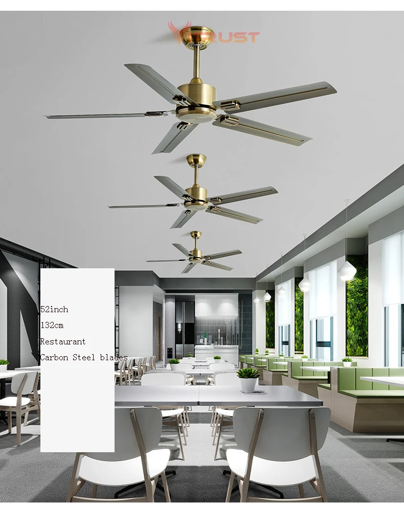 Modern 60-Inch Ceiling Fan for Home – 5 Blades, Indoor/Outdoor — detail 6