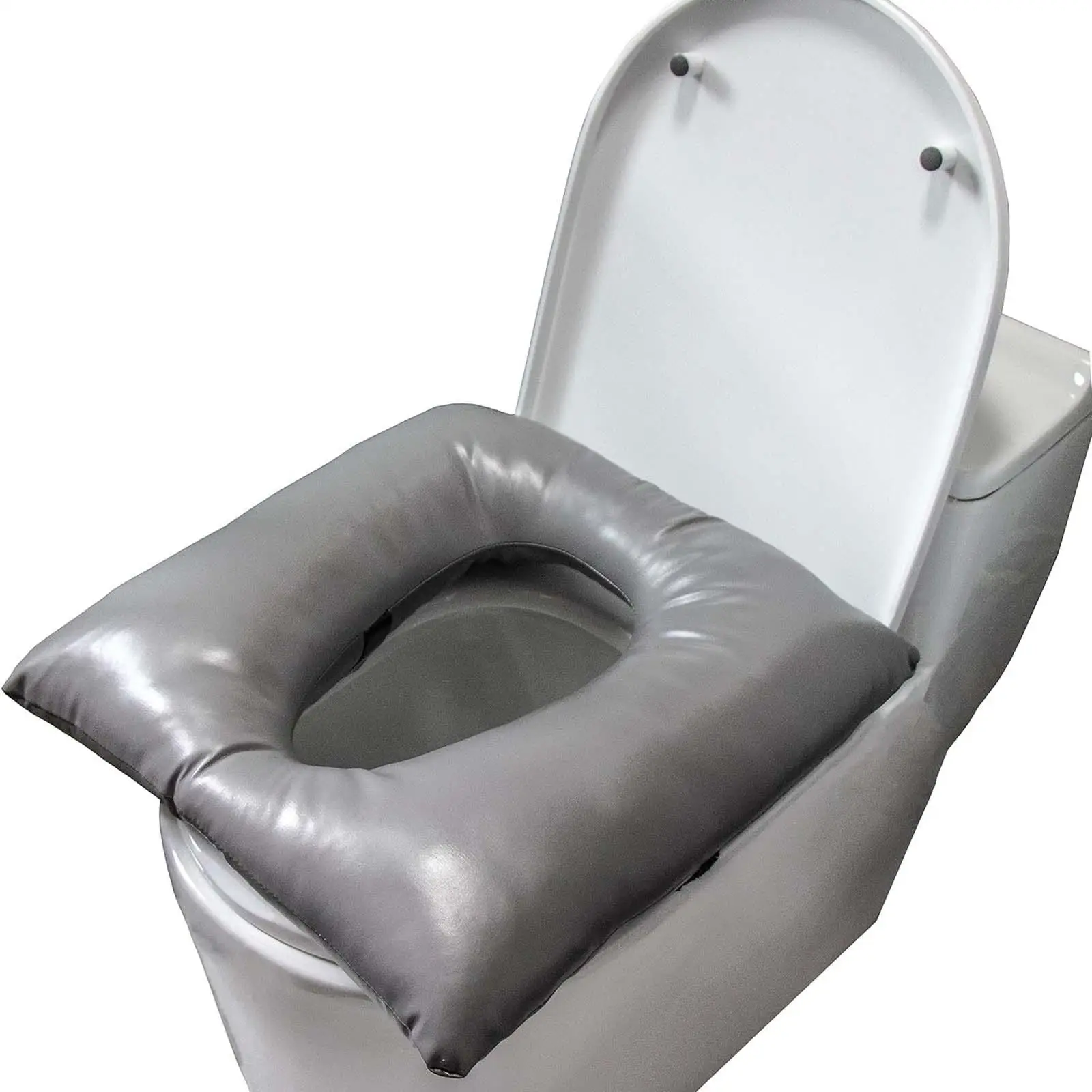 Commode Cushion Soft Seat Pad Cushion PU Surface Thickened Soft Cushion Comfortable Toilet Seat Cushion for Seniors Shower Chair 3