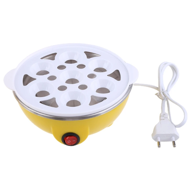 Stainless Steel Electric Egg Steamer 7 Egg Capacity Electric Cooker Cartoon Hen Boiler With Auto Shut Off