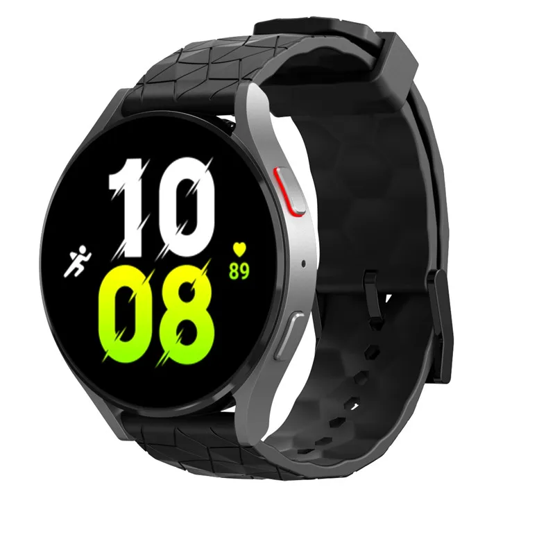 Football Pattern Silicone Sport Band - 20mm & 22mm Größen