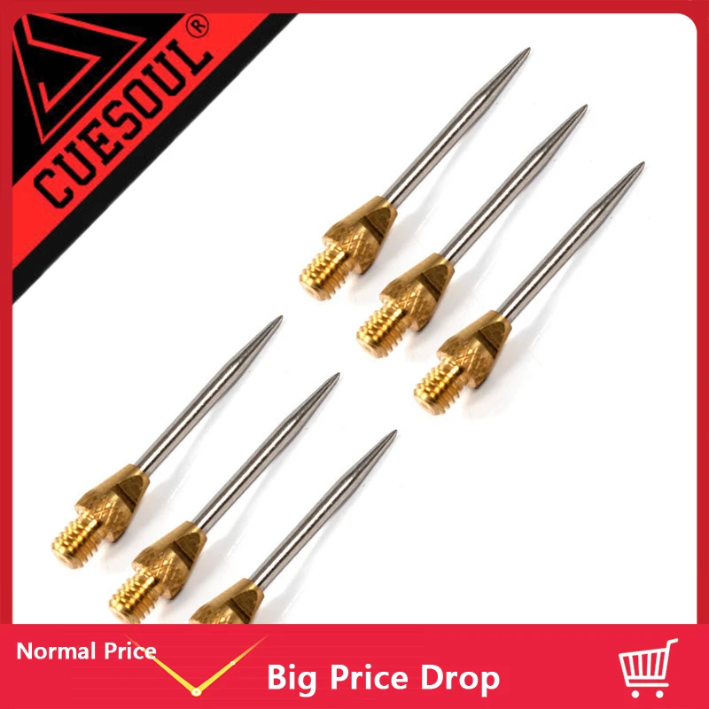 

Fox Smiling 6pcs 28mm Professional Replaceable Dart Steel Tip Dart Accessories