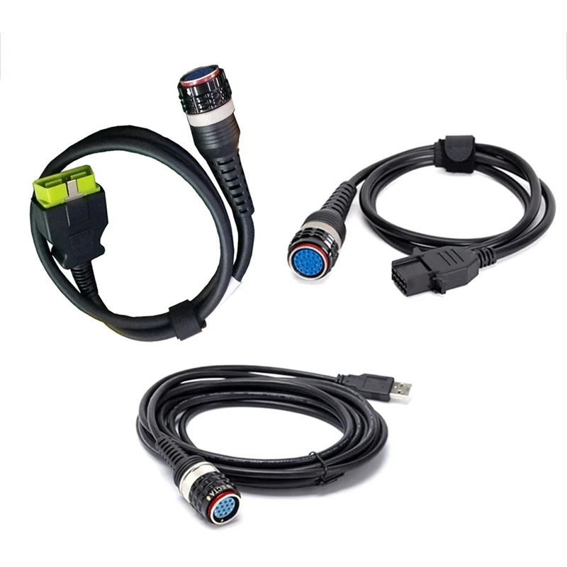 

1Set OBD2 Main Diagnostic Cable+USB Cable+8PIN Cable For Volvo Parts Vocom Interface Main Test Cable Diagnostic Tools 88890304