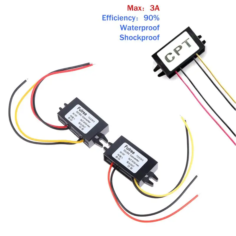 도매 방수 미니 DC-DC 스텝다운 전압 변환기 DC 12V에서 3.3V 3.7V ..