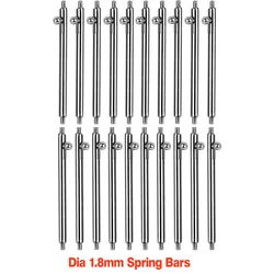 Quick Release Spring Bars for Watch Straps - 10/20PCS, 1.8mm Diameter (20PCS)