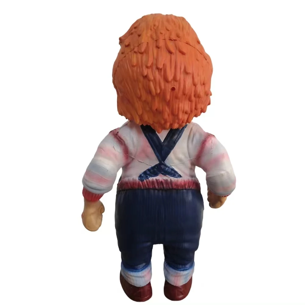 Halloween 45cm Big Chucky Doll Collection Original Statue Horror Chucky Figure Model ChristmasToy Collectible Props Holiday Gift