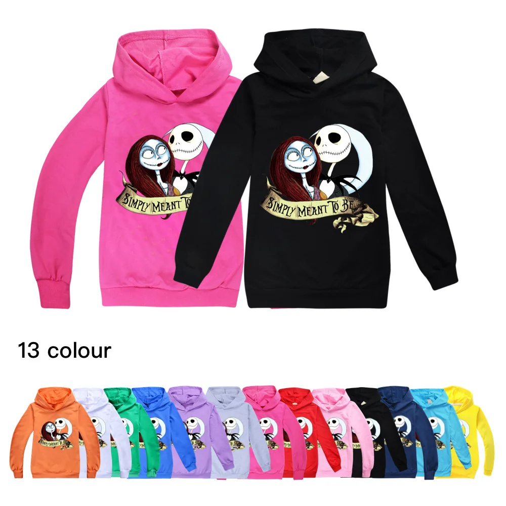 Nightmare Before Christmas Graphic T Shirts Cotton Baby Kids Clothes Girls 8 To 12 Hooded T Shirt Teenage Baby Toddler Tops Tees image_0