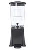 1085203 TrimLine Clear Economy Single Base Beverage Dispenser, 3.5 Gallon Capacity, Black 2