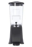 1085203 TrimLine Clear Economy Single Base Beverage Dispenser, 3.5 Gallon Capacity, Black 2