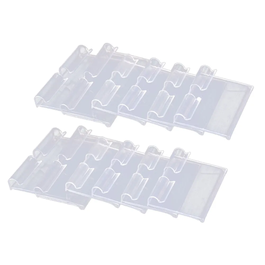 50Pcs PVC 가격표 라벨 소매점 슈퍼마켓 상점용 투명 플라스틱 가격표 투명 디스플레이 태그
