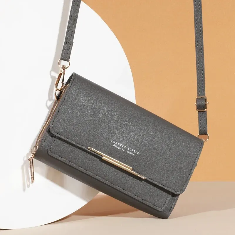Korean-Style Women's Multi-Card Wallet & Shoulder Bag - Large Capacity Casual Fashion Accessory