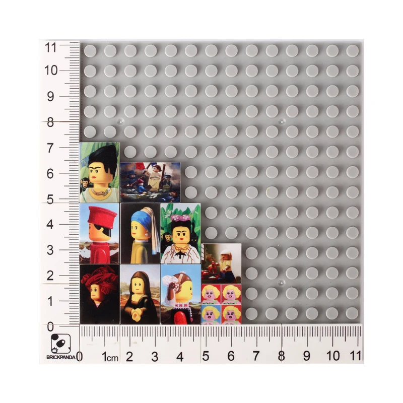 Building Blocks Toys MOC City World Famous Paintings Printed Building Blocks Art Exhibition Landscape Oil Portrait Painting Bricks Toys Kids Gift