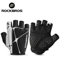 ROCKBROS Cycling Gloves Half Finger Shockproof Breathable MTB Road Bicycle Gloves Men Women Sports Wear Resistant Bike Equipment 1