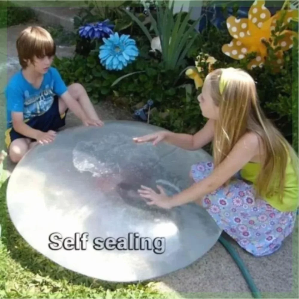 Water Filled Transparent Ball 130cm-40cm Birthday Party Balloon Toy Durable Non-leakable Children Outdoor Fun Game Bouncy Ball