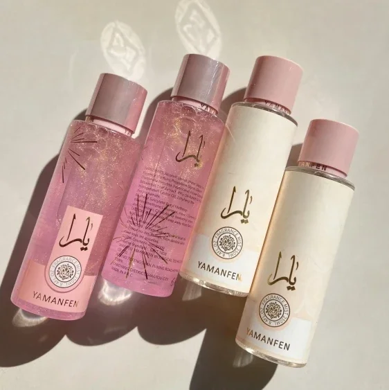 Profumo corpo scintillante rosa araba lunga durata per donna_voghion.com