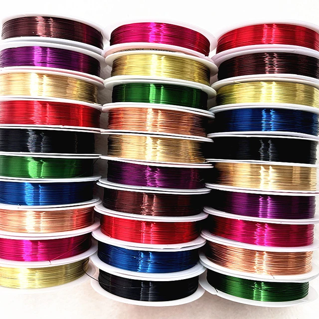 0.5mm Mixed Color Tiger Tail Beading Wire  Soft Wire Jewelry Making - 1  Roll/lots - Aliexpress
