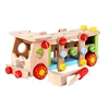 Wooden Car Toy Montessori Vehicle Models Childrens Disassembly And Assembly Coches Juguetes Niño De 3 A 5 AñosKinder Spielzeuge 1