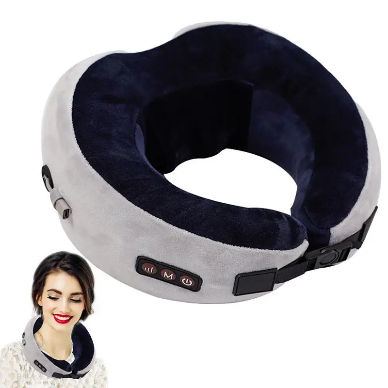 

Massage Travel Pillow Memory Foam Deep Tissue Pillow For Cervical Spine Neck Support Cushion For Relief At Home Car Office