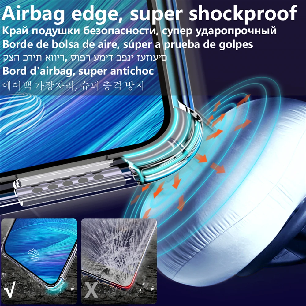 Shockproof Clear Soft Silicone Phone Case