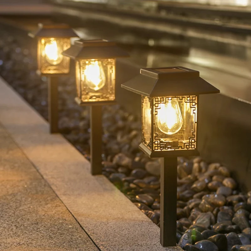 Super Bright Solar Lawn Light Waterproof Solar Light Courtyard Indoor Outdoor Villa Landscape Light Flower Garden Plug-in Light