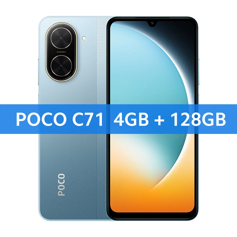 Poco C71 3/64 2台セット New) Xiaomi POCO C71 3GB+64GB GOLD Dual SIM Unlocked Android