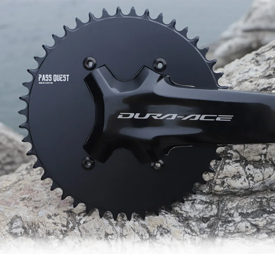 PASS QUEST 110 Bcd 4 Bolt Chainring Narrow Wide for SHIMANO R9200 R8100 R7100 Crank 42T-60T 9-12 Speed 110BCD Chainwheel