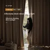 2023 New Cotton Linen Thickened Blackout Living Room Curtain Sunscreen Heat Insulation Bedroom Curtains Light Luxury Warm Drapes 4